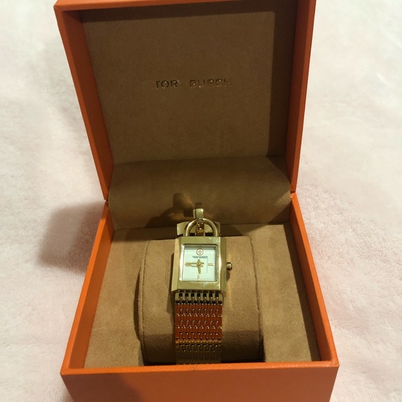 Gold Tory Burch Bracelet Watch - Picture 2 of 5